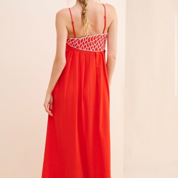 Farm Rio Red Fish Top Maxi Dress - Picture 3 of 6